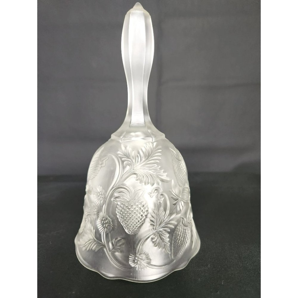 Fenton Satin Glass Strawberries Bell